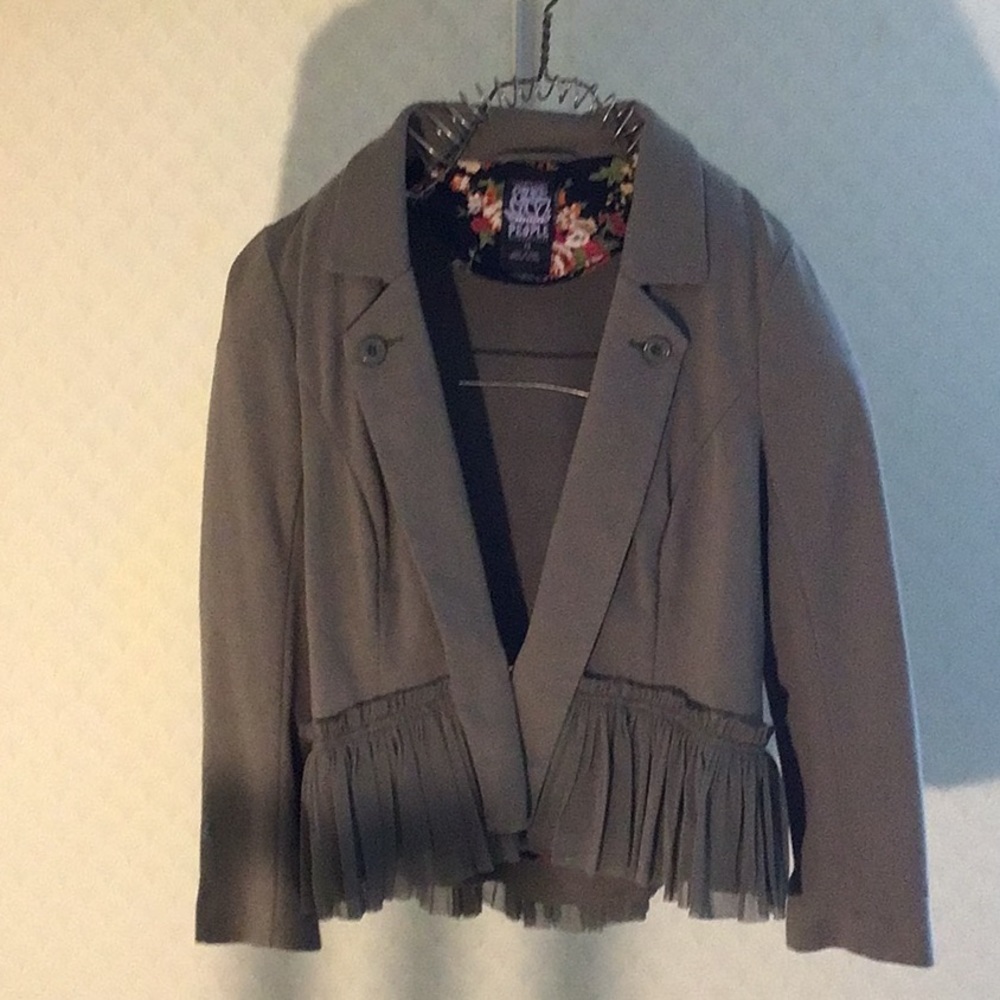 Free people cotton blazer flirty fun